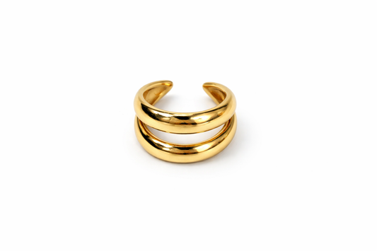 Earcuff in acciaio due fili - by Samyijoux