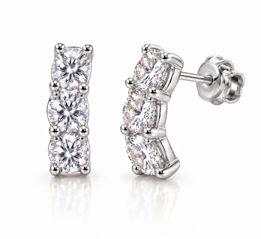 Orecchini Curva in Moissanite - by Samyijoux