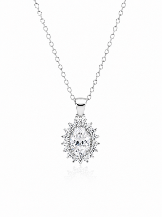 Collana flower moissanite - by Samyijoux