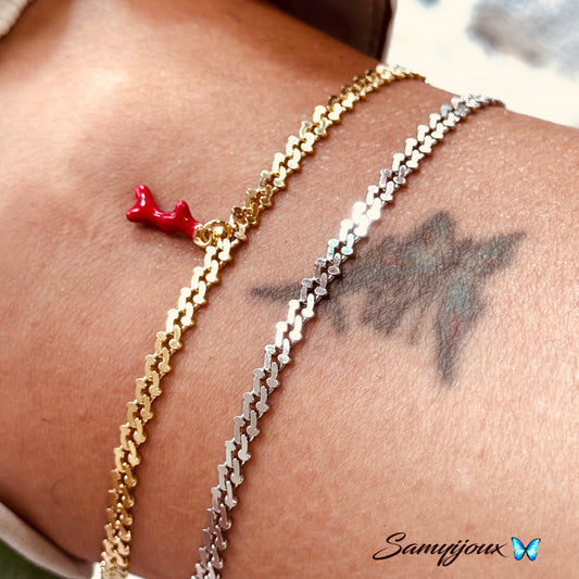 Cavigliera Catena piatta Puzzle - by Samyijoux