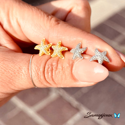 Orecchini a lobo stella marina - by Samyijoux