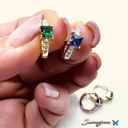 Hoops con punto luce colorato - by Samyijoux