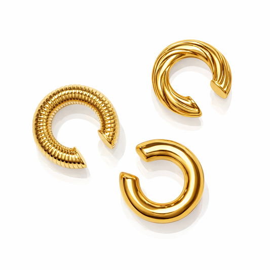 Earcuff in acciaio cicciotti- by Samyijoux