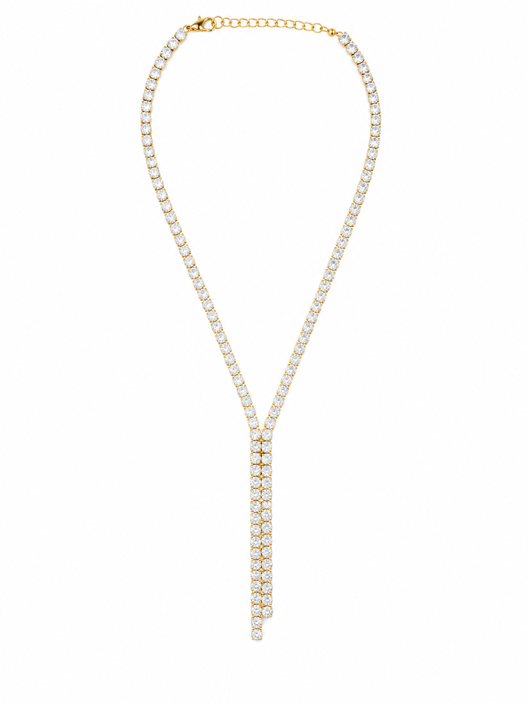 Collana a y  cristalli da 4mm  - by Samyijoux