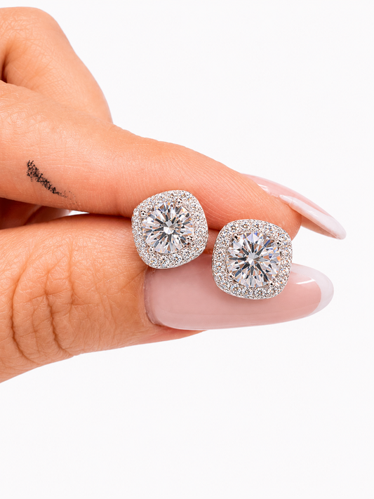 Orecchini quadrato Moissanite   - by Samyijoux