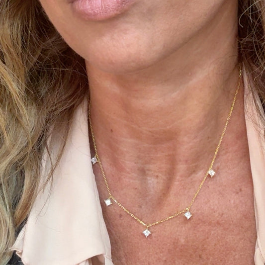 Collana Punti luce carrè - by Samyijoux