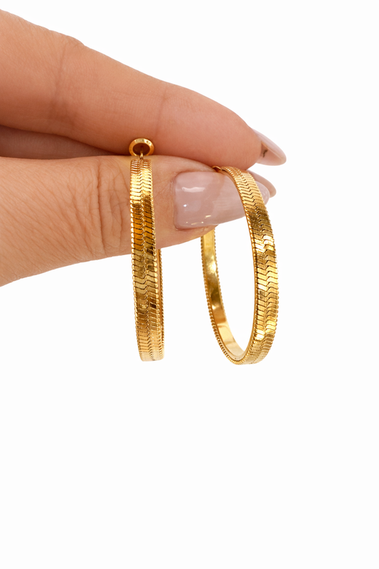 Orecchini cerchio snake - by Samyijoux