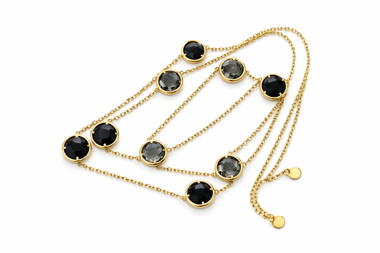 Collana Lunga Cristalli - by Samyijoux