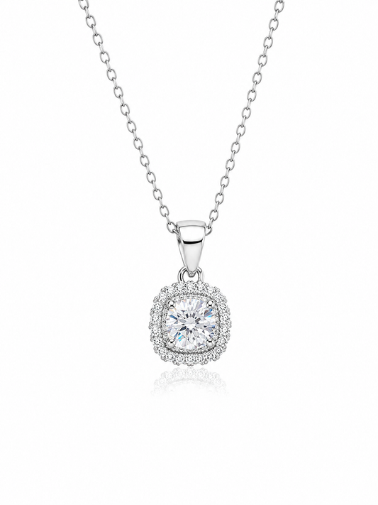 Collana quadrato moissanite - by Samyijoux
