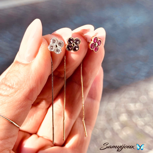 Orecchini lovely a fiore - by Samyijoux