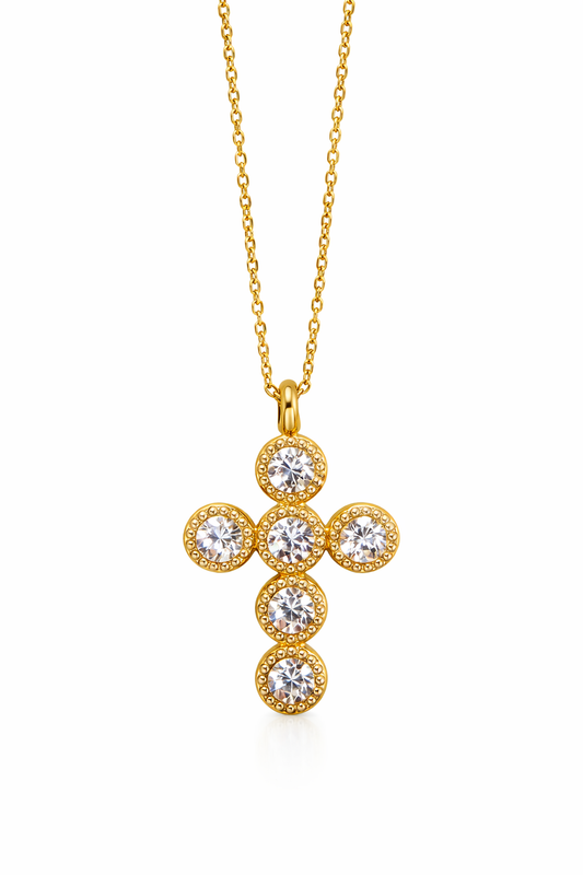 Collana croce rosone - by Samyijoux