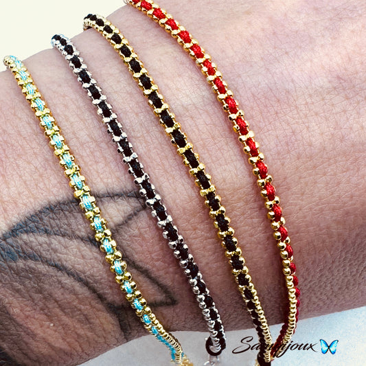 Bracciale Cordone nautico e e catena - by Samyijoux