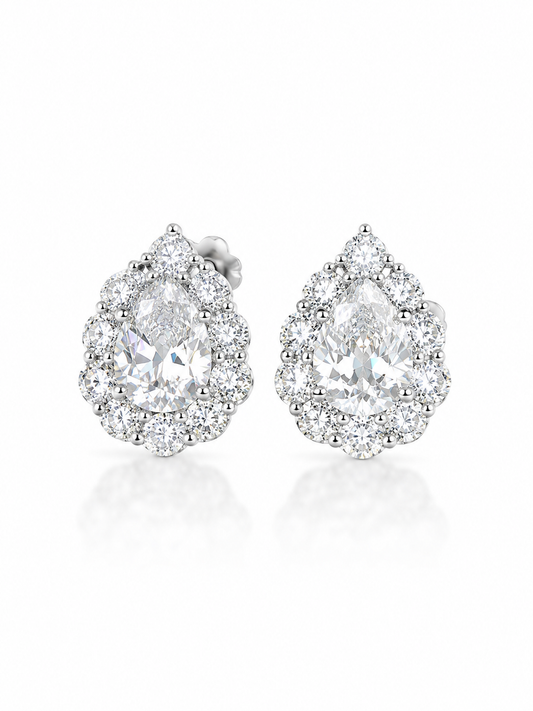 Orecchini goccia Moissanite Lux   - by Samyijoux