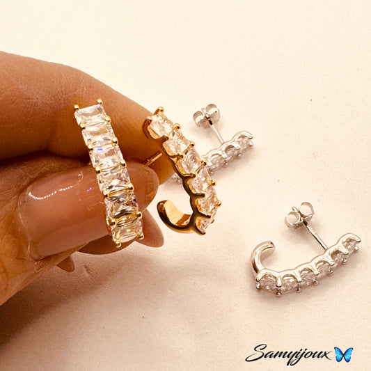 Orecchini Barretta Carrè - by Samyijoux