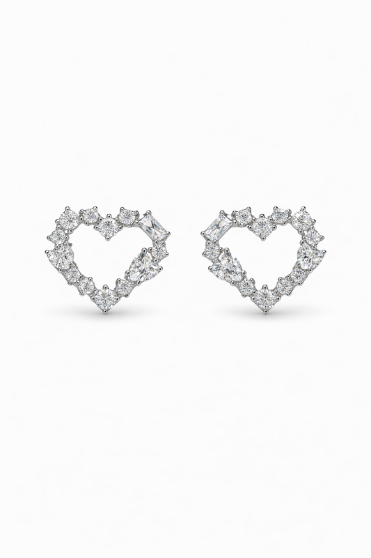 Orecchini Cuore Forato - by Samyijoux