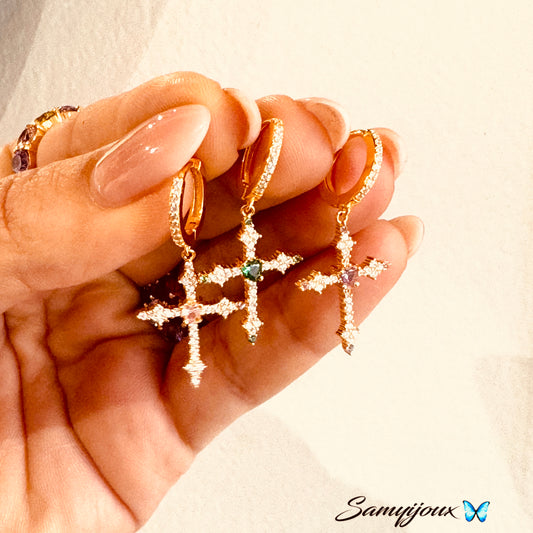 Hoop con Croce Giulia - by Samyijoux