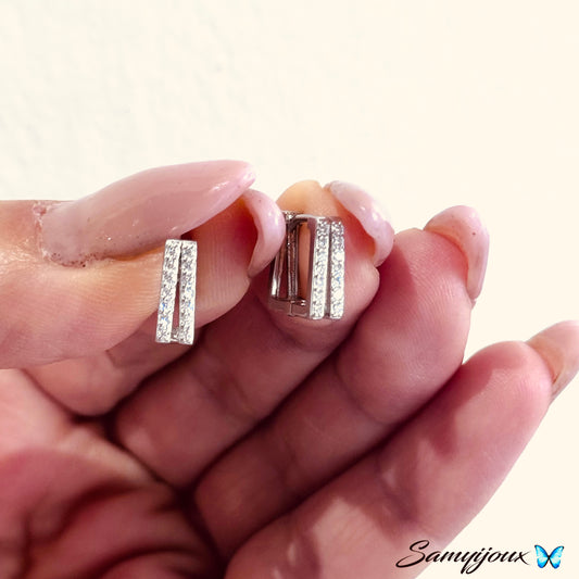 Hoops 8mm doppio quadrato - by Samyijoux