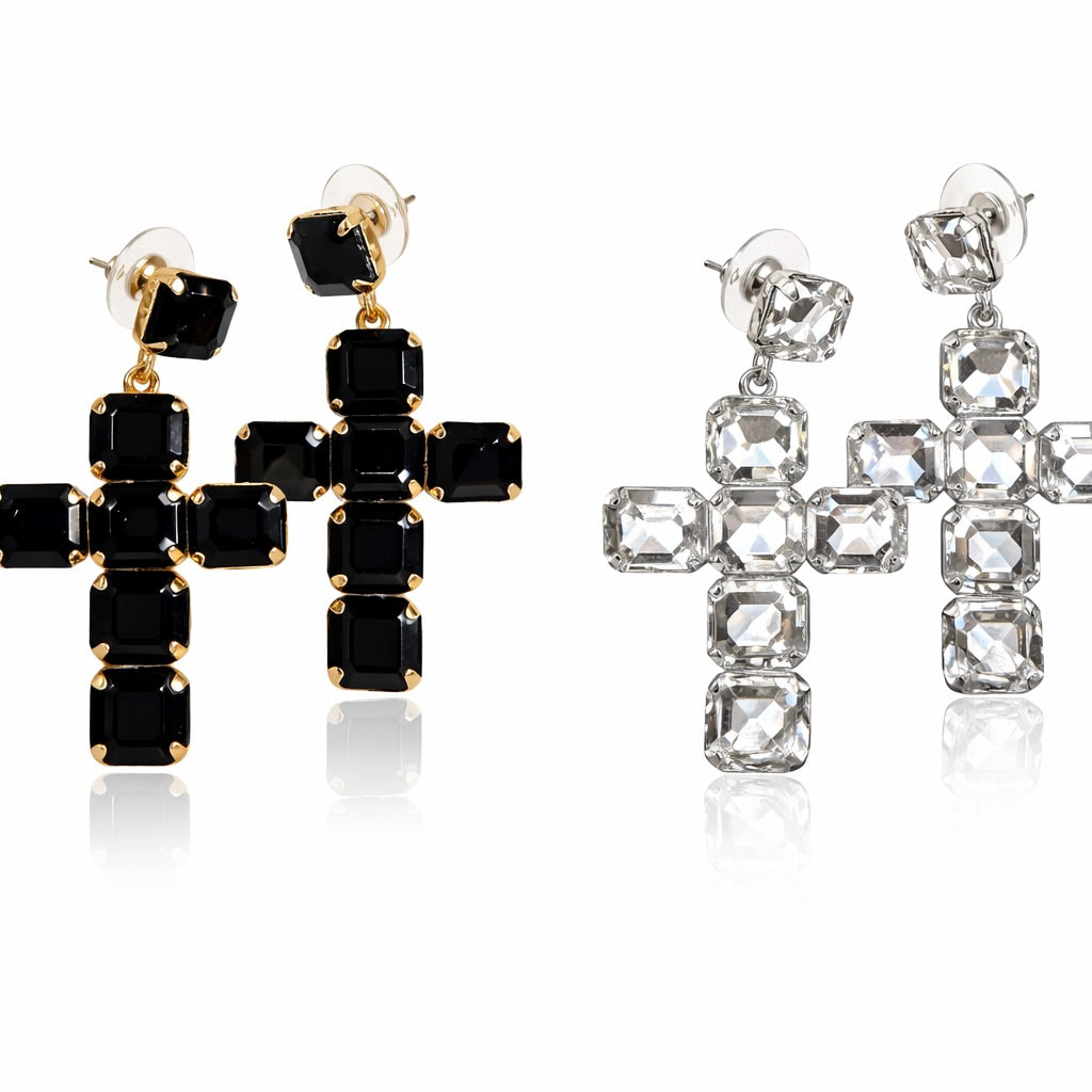 Orecchini Croce Big - by Samyijoux