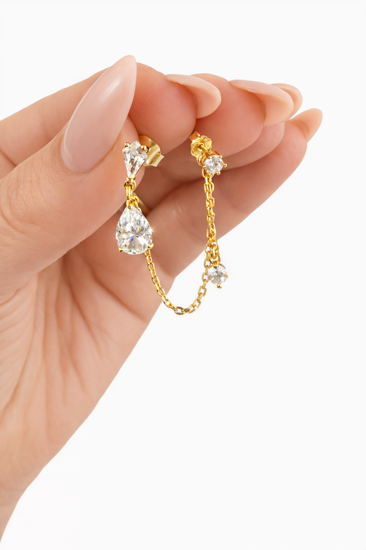 Monorecchino Catenella goccia    - by Samyijoux