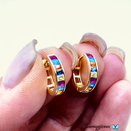 Hoops con zirconi carrè - by Samyijoux