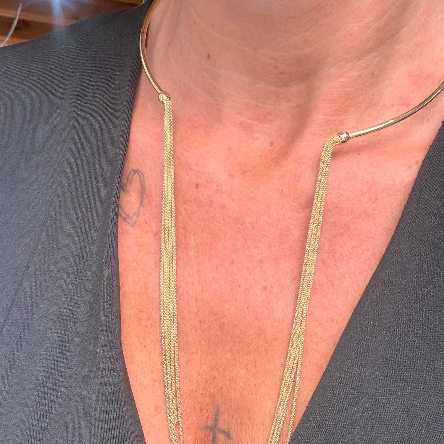 Collana Rigida Diamantata con nappetta - by Samyijoux