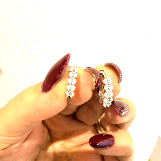 Hoops 1cm con zirconi ovali - by Samyijoux