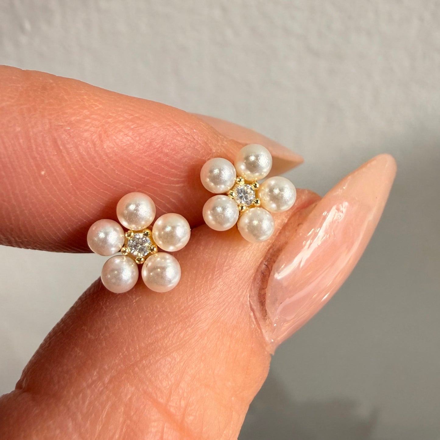 Orecchini Fiore Perline - by Samyijoux