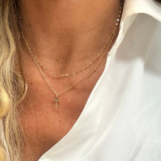 Collana Doppia Croci - by Samyijoux