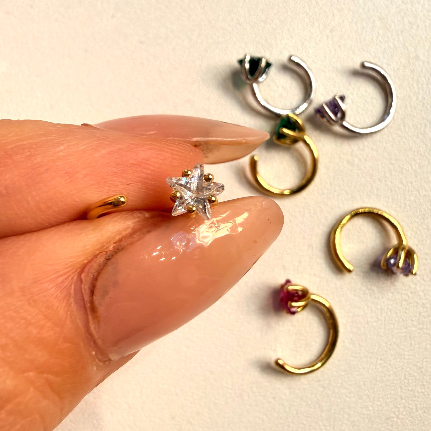 Monorecchino  Stellina a spirale - by Samyijoux