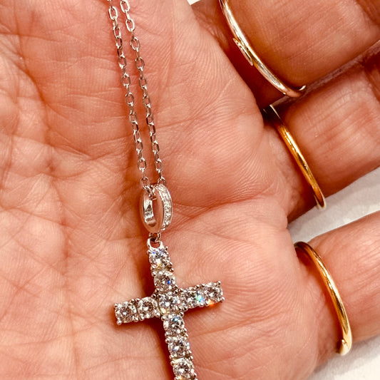 Collana Croce Lineare - by Samyijoux