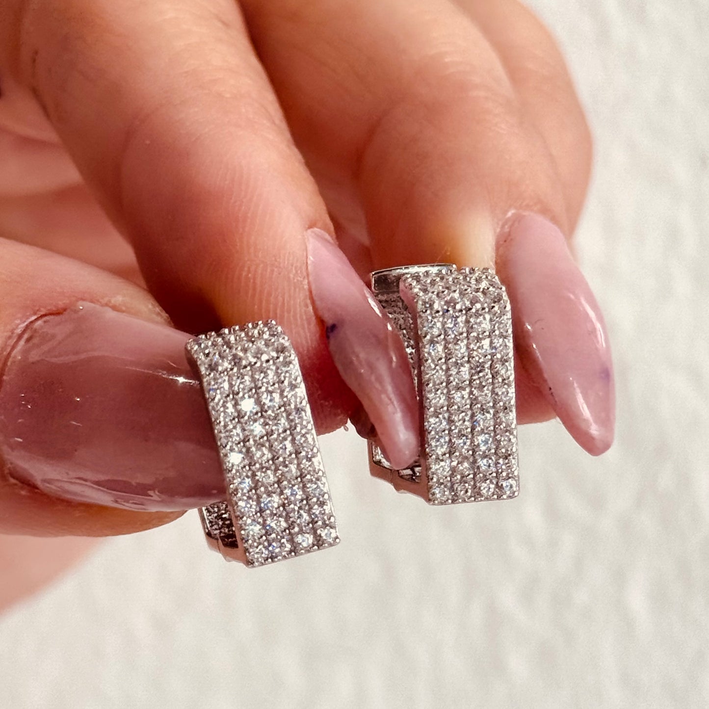 Hoops quadrati in pavè  - by Samyijoux