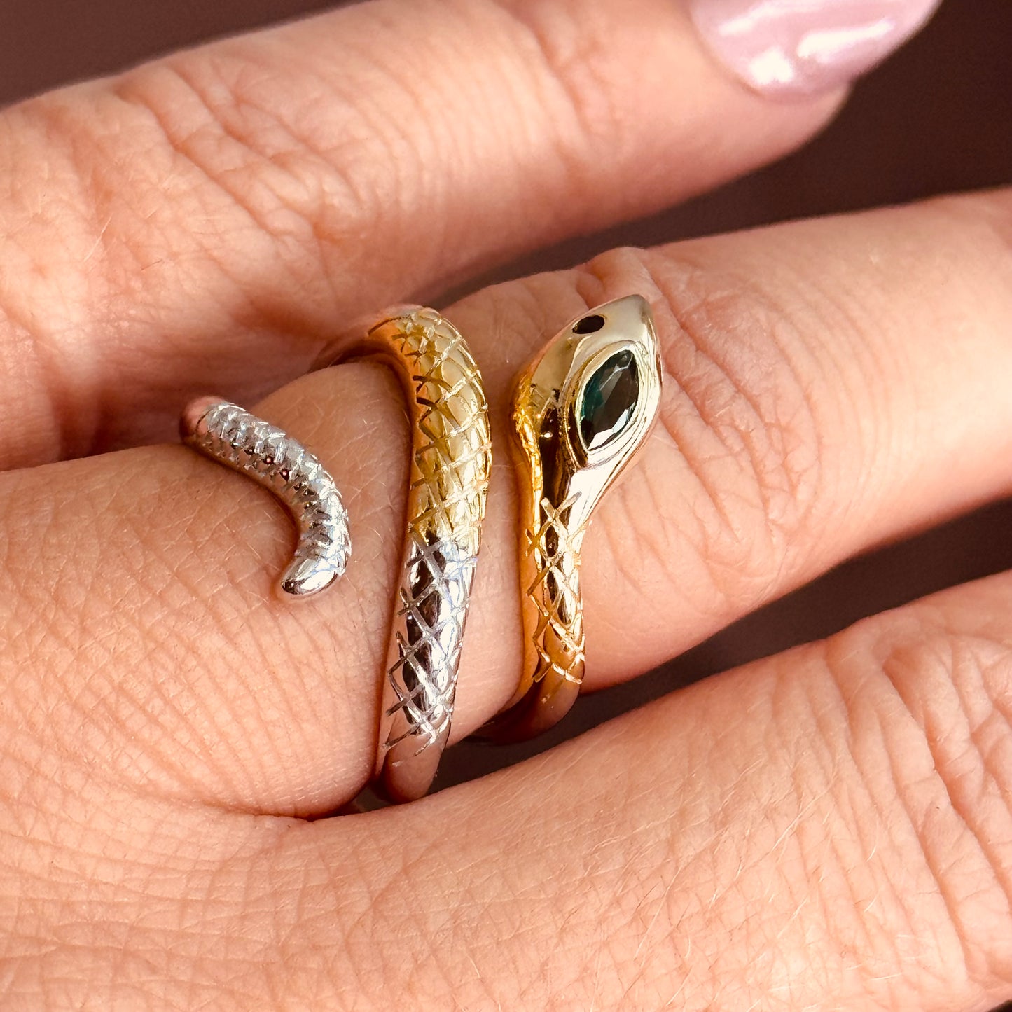 Anello Serpente bicolore - by Samyijoux