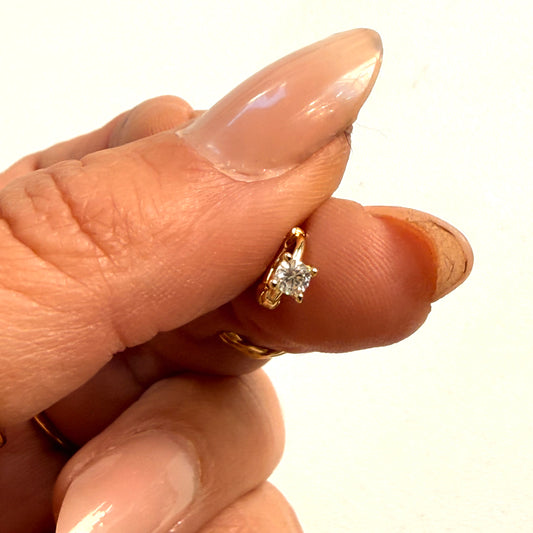 Mini Hoops Tragus Punto luce 3mm - by Samyijoux