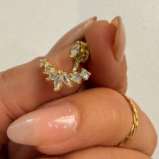 Orecchino Sopra e Sotto fior di loto - by Samyijoux