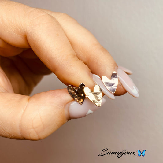 Orecchini cuore Heart Rock 8mm - by Samyijoux